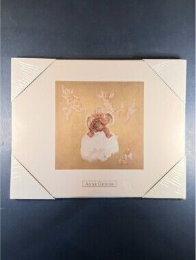 1995 Anne Geddes "Cherub Baby" 8x10 Wall Decoration Hanging Sealed Print on MDF